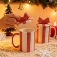 thumbnail image 2 of Mugs Ceramic Cute Bow Cylindrical Coffee Mug with Handle Unique Holiday Hot Cocoa Cup for Milk & Coffee Lovers, Gifts for Girl, 2 of 6
