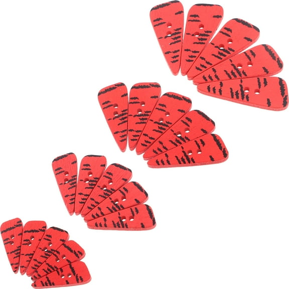 Soimiss 200Pcs Garment Buttons Orange Carrot Shaped for Sewing and DIY Crafts