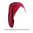 thumbnail image 1 of Bonnets de Nuit en Soie Imprimée, Design Floral, Mode Multicolore, Douceur, Turban en Satin, Rouge Vin Pur, 1 of 6