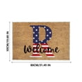thumbnail image 2 of Jioakfa Independence Day Decorations Clearance 50% 4Th Of July Door Mat Patriotic Doormat Entryway Rug Welcome Independence Day Doormat Stain And Fad Patriotic Decor Welcome Outdoor Mat R, 2 of 5