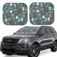 thumbnail image 1 of Balery cute Skull organ Parasol para parabrisas de coche de 2 piezas | Parasol plegable para parabrisas delantero de coche para la mayoría de sedanes-Medium, 1 of 6