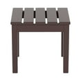 thumbnail image 6 of WestinTrends Ashore 3 Piece Patio Rocking Chair Set, All Weather Poly Lumber Adirondack Rocker Bistro Set Porch Patio Chairs Set of 2 with Large Side Table, Dark Brown, 6 of 11