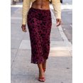 thumbnail image 4 of LMLYSoH Women's Long Floral Skirts Fashionable High Waisted Bodycon Going Out Fish Tail Mesh Skirt, 4 of 9