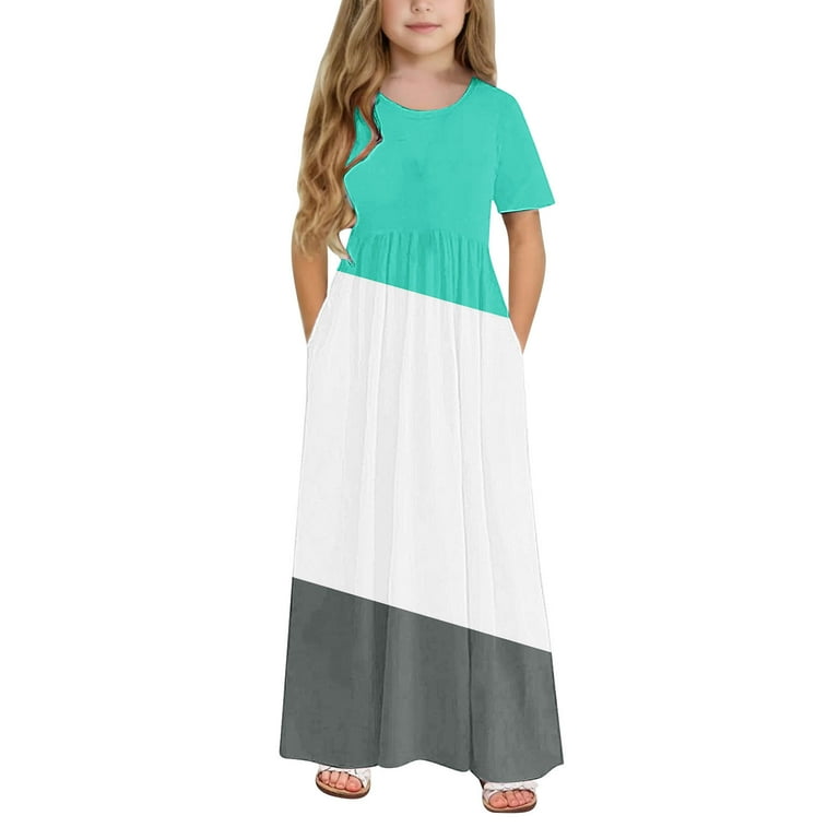 chinese dress ladies Naomi Short Sleeve Maxi Dress | Pale Blue Floral