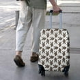 thumbnail image 3 of Brown Bigfoot Pattern Luggage Cover Fashion Suitcase Cover Baggage Covers Fit 25-28 Inch Luggage (Go Travel), 3 of 5