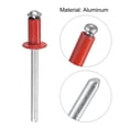thumbnail image 4 of Unique Bargains Rivets Plats Ronds en Aluminium 5mm x 10mm, Rouge Lot de 25, 4 of 5