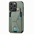 thumbnail image 4 of for iPhone 14 Pro Max Phone Case Card Holder, Card Pocket for Back of Phone, PU Leather Wallet Magnetic Kickstand Credit Card Holder Phone Case Compatible with iPhone 14 Pro Max 6.7 inch,Green, 4 of 8