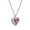 Red, variant on Fashion Love Light Luxury S925 Sterling Silver Necklace