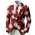 thumbnail image 3 of Boys' Outerwear Jackets Christmas Boys Cardigan Jacket Long Sleeve Turn Down Collar Print Soft Warm Button Up Festive Holiday Party Outwear Kids Jacket Black 13 Years-14 Years, 3 of 4