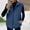 Blue, variant on yardsong Quilted Zip Up Puffer Vest Womens Lightweight Stand Collar Winter Warm Pockets Brown,S