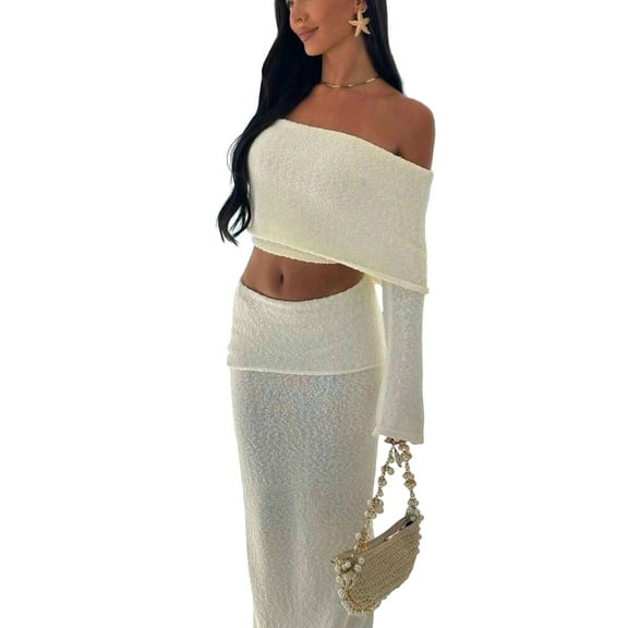 Women’s Knitted Beach Cover Up – Solid Color Swimsuit Cover Up Dress Vacation Bikini Outfit with Sun Protection