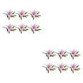 thumbnail image 4 of kurtrusly 6 Pcs Lys Artificiels Fleurs Simulation Longue Durée Vives Décoratives Maison Salon Fausses Fleurs Roses 2ensemble, 4 of 6