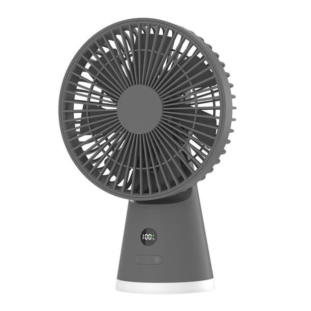 Ventilador de escritorio, ventilador portátil de ajuste, ventilador ligero de refrigeración, miniventilador de mano, ventilador de mesa pequeño para m gris oscuro
