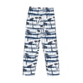 thumbnail image 3 of Lsque Retro Coconut Tree Print Men's Pajama Pants, Lounge Pant - Comfortable Home Wear,Elastic Waistband, Stylish Design-Small, 3 of 9