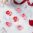 thumbnail image 5 of Cook with Color 6 Piece Silicone Valentine’s Day Straw Topper Set, Reusable Straw Covers for Standard Straws, 5 of 5
