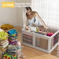thumbnail image 3 of EnHomee 50QT Storage Bins with Wheels Clear Plastic Storage Bins with Lids 1Pack Stackable Storage Bins for Closet Organizers and Storage, 3 of 8