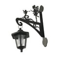 thumbnail image 1 of Escultura de estatua de jardín de animales de hierro con luces solares perfecl figura artesanal creativa decorativa para jardín 26 cm x 42 cm, 1 of 8