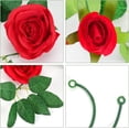 thumbnail image 3 of 9.5ft Red Rose Vines Artificial Floral Garland, Silk Fake Flower Vines Hanging Rose Ivy for Wedding Arch Garden Background Engagement Ceremony Reception Decor, 3 of 5