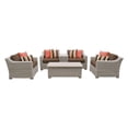 thumbnail image 4 of TK Classics COAST-06d-TANGERINE 6 Piece Coast Outdoor Wicker Patio Furniture Set 06d, Tangerine, 4 of 11