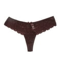 thumbnail image 1 of Braguitas tanga de encaje con abertura transpirables para mujer: cintura baja, mezcla de algodón, diseño sexy para uso informal/discoteca, 1 of 3
