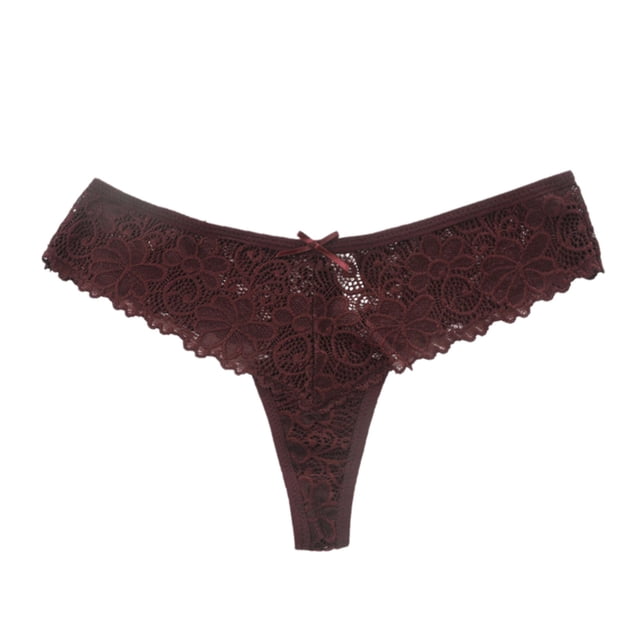 Braguitas tanga de encaje con abertura transpirables para mujer: cintura baja, mezcla de algodón, diseño sexy para uso informal/discoteca