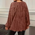 thumbnail image 7 of perfectbot Women's Plus Size Fall Crew Neck Blouse - Long Sleeve Pullover - Trendy Relaxed Fit Casual Top, 7 of 7