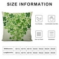 thumbnail image 5 of JEUXUS  Happy St. Patrick's Day Spring Green Clovers Decorative Throw Pillow Cover Case Home Living Room Bed Sofa Car Square, 5 of 5