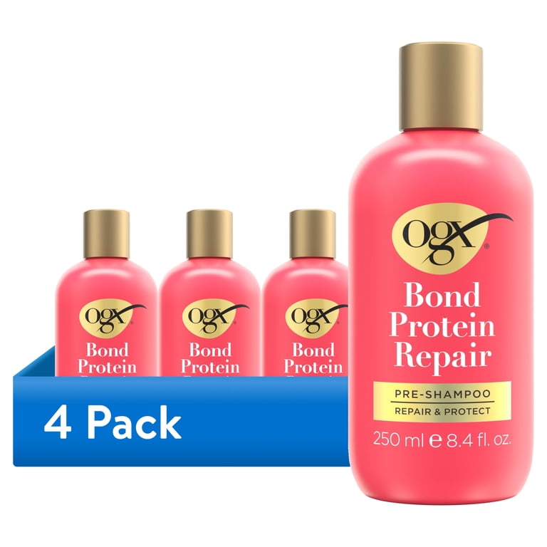OGX Bond Protein Repair Pre-Shampoo, 8.4 fl oz (4-Pack) photo 1