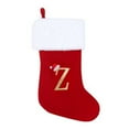 thumbnail image 2 of 19 Inches Monogram Christmas Stockings with Letters, Large Super Soft Christmas Stockings Red Velvet with White Super Soft Plush Cuff for Christmas Xmas Tree Holiday Fireplace Family Decor Gifts, 2 of 5