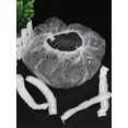 thumbnail image 4 of 100pcs ,Shower cap Thickened hair cover women's waterproof bath kitchen grease cap Beauty salon treatment hair color oil treatment head cover, 4 of 5