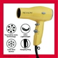 thumbnail image 5 of Revlon Travel Compact Ionic Hair Dryer, Yellow, 5 of 6