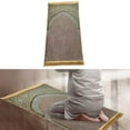 thumbnail image 4 of Prayer Rug Decoration Exquisite Polyester Ramadan Gift Prayer Rug Nonslip for Eid Travel Meditation Brown, 4 of 9