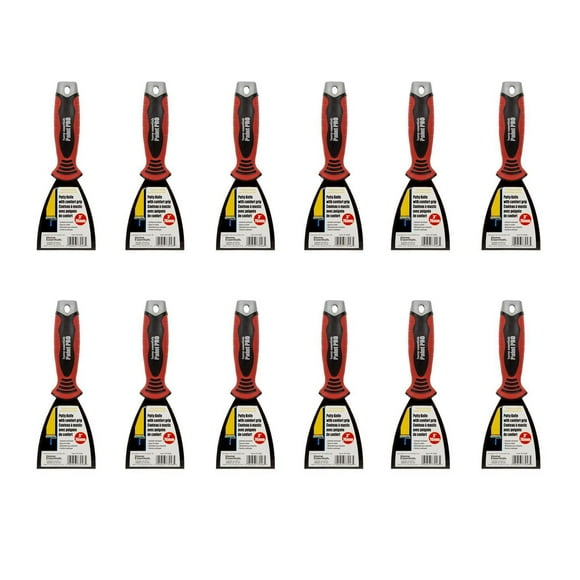 ACTION-1 Professional Quality Metal Putty Knife, Pack of 12