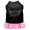 Black W/Light Pink, variant on Pet Dog Cat Dress Rhinestone, "Angel Heart"