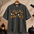 thumbnail image 2 of Mama Halloween Shirt, Spooky Mama Varsity Letter Graphic Tee, Ghost Pumpkin Fall Spooky Season Gift for Mom, Unisex, 2 of 10