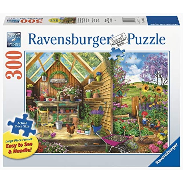 Rompecabezas de gran formato Ravensburger Gardener's Getaway 300 piezas para adultos