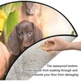 thumbnail image 3 of Coolnut Dogs Autumn Pumpkin Christmas Tree Mats Waterproof Tree Skirt, Dachshunds Puppy Fall Xmas Tree Stand Tray Mat Floor Protector Pad for Holiday Party Decoration, 28.3", 3 of 6