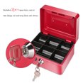 thumbnail image 5 of Caja Fuerte Pequeña De Metal Para Dinero, Moneda, Efectivo, Hucha Con Cerradura, 6 Compartimentos, Bandeja Para Dinero Methold HA025902-02, 5 of 5