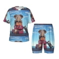 thumbnail image 1 of Fotbe Elephant Sits Pijama Estampada de 2 Piezas para Niños – Ropa de Dormir de Manga Corta Cómoda para Niños y Niñas, Camiseta y Shorts de Algodón-3X-Large, 1 of 6
