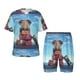 thumbnail image 1 of Fotbe Elephant Sits Pijama Estampada de 2 Piezas para Niños – Ropa de Dormir de Manga Corta Cómoda para Niños y Niñas, Camiseta y Shorts de Algodón-3X-Large, 1 of 6