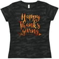 thumbnail image 3 of Inktastic Happy Thanksgiving with leaf arrow in fall colors Women's T-Shirt, 3 of 5