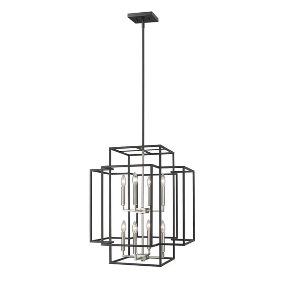 Z-Lite Portland 25" Seedy Glass Aluminum Outdoor Mounted Lamp Pier in Bronze