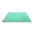 thumbnail image 2 of Ahgly Company Machine Washable Indoor Rectangle Persian Turquoise Blue Traditional Area Rugs, 5' x 7', 2 of 4
