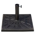 thumbnail image 1 of Outsunny Base de Parasol de Patio Carrée de 33 Lb, Support de Parasol d'Extérieur en Résine, Support de Parasol de Marché pour Terrasse, Bronze, 1 of 10