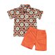 thumbnail image 1 of Conjunto De Pantalones Cortos De Camisa De Manga Corta Camisa y pantalones cortos con estampado de bebé niño Moda 12M-5T Ropa diaria para niños (110cm 4T) Cgtredaw Para estrenar, 1 of 1