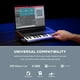 thumbnail image 5 of Alesis Qmini - Teclado controlador MIDI USB portátil de 32 teclas de acción sintetizador sensibles a, 5 of 7
