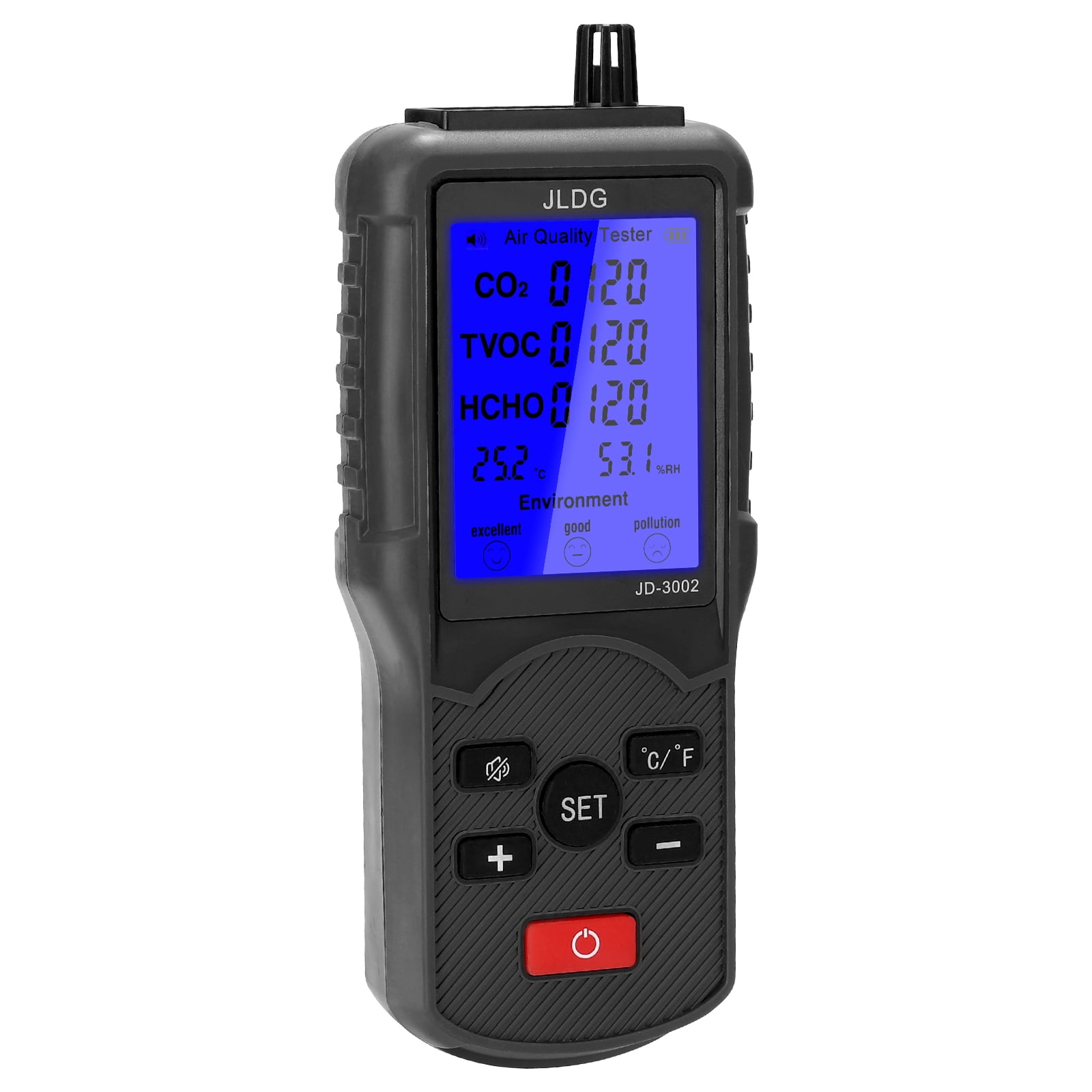 Air Multifunctional Air Quality Tester CO2 TVOC Meter Temperature Humidity Measuring Device