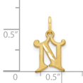thumbnail image 3 of 14K Gold Initial N Charm Jewelry FindingKing, 3 of 3