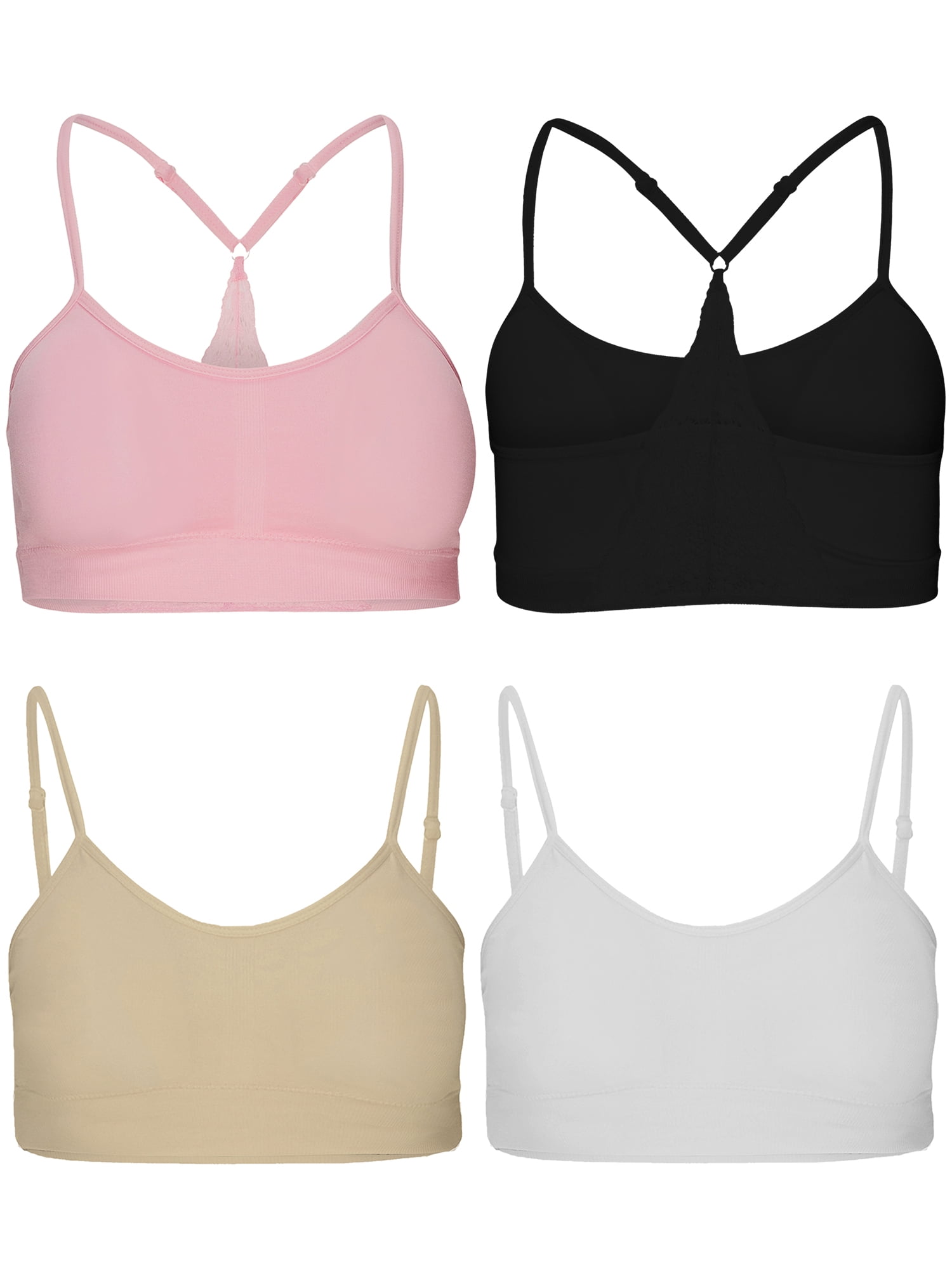 B2BODY Seamless Lace Racerback Bralette for Women Seamless Sports Bra