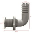 thumbnail image 4 of Boat 90° Thru Hull | 1 1/8 Inch Barbed Grey Plastic, 4 of 4